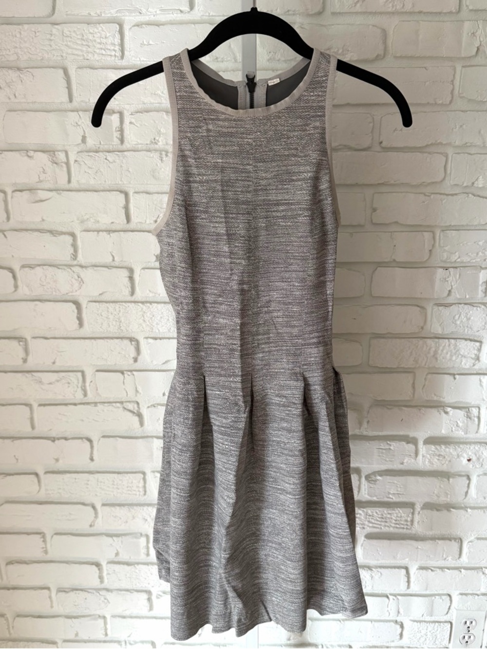 Lululemon Gray Racerback Fit & Flare Dress 33” Length size 2